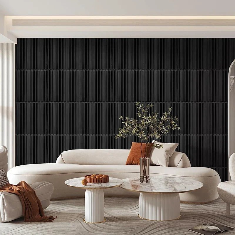 Tấm ốp tường 3D vân gỗ vàng ánh kim chống nước - Daisan Store