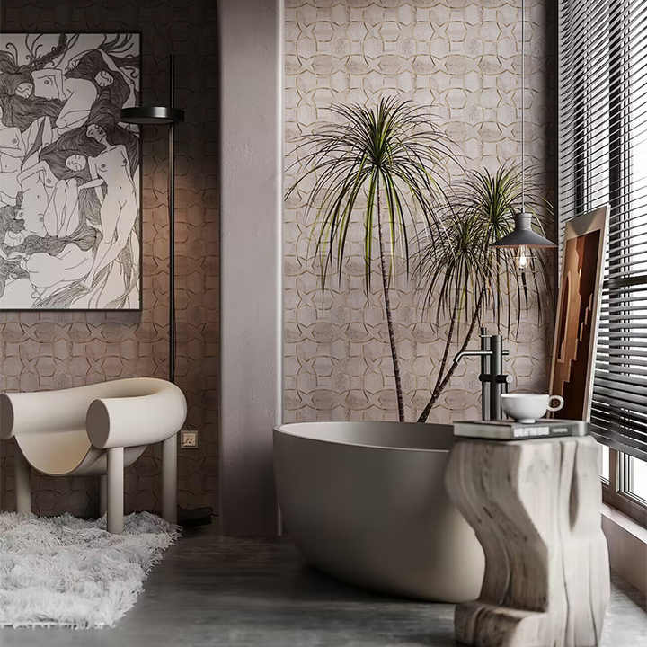 Tấm ốp tường bếp bằng nhôm composite thiết kế mới tùy chỉnh, bóc ra và dán - Daisan Store