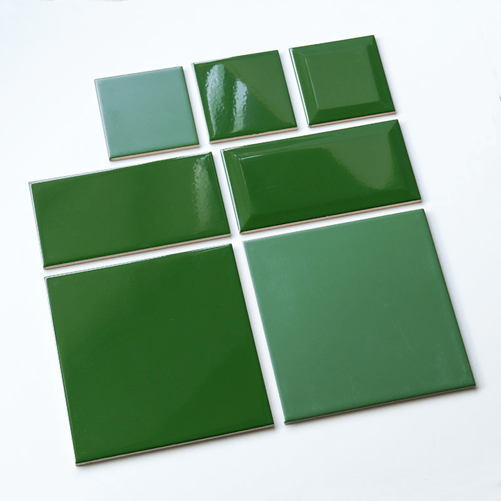 Tấm ốp tường bếp trang trí nội thất gạch men màu xanh đậm - Daisan Store