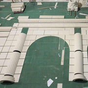 Tấm ốp tường ngoài trời Pinta màu kem hiện đại, đá vôi bền, đá tự nhiên mài nhẵn, tấm ốp tường tự nhiên linh hoạt - Daisan Store