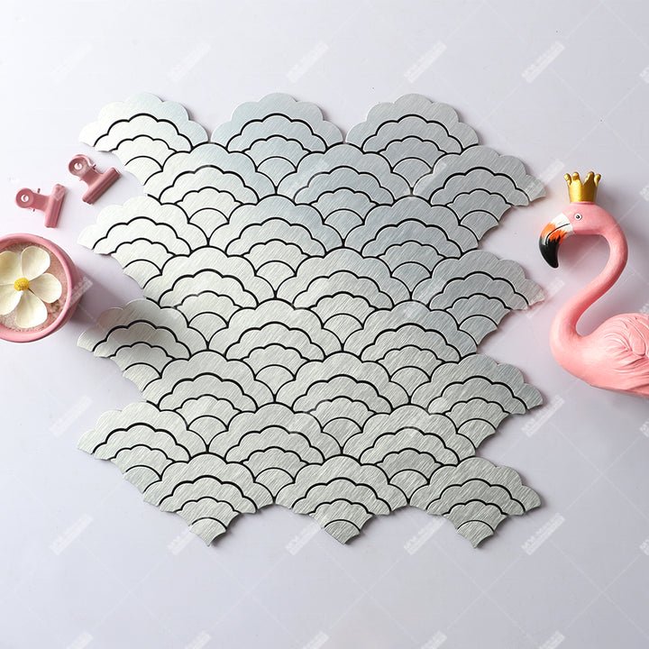 Tấm ốp tường nhà bếp và nhà tắm bằng nhựa nhôm dán dính PVC khảm mảnh ghép - Daisan Store