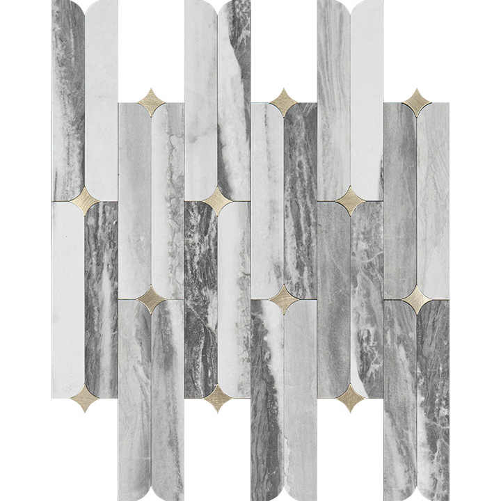 Tấm ốp tường nhôm composite màu xám dễ lắp đặt, khảm bếp, chống bám bẩn, bóc ra và dán - Daisan Store