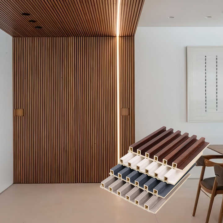 Tấm ốp tường thiết kế WPC PVC sang trọng cho nội thất biệt thự Tấm ốp tường nhiều lớp 3D chống thấm nước cho phòng ngủ và trang trí khách sạn - Daisan Store