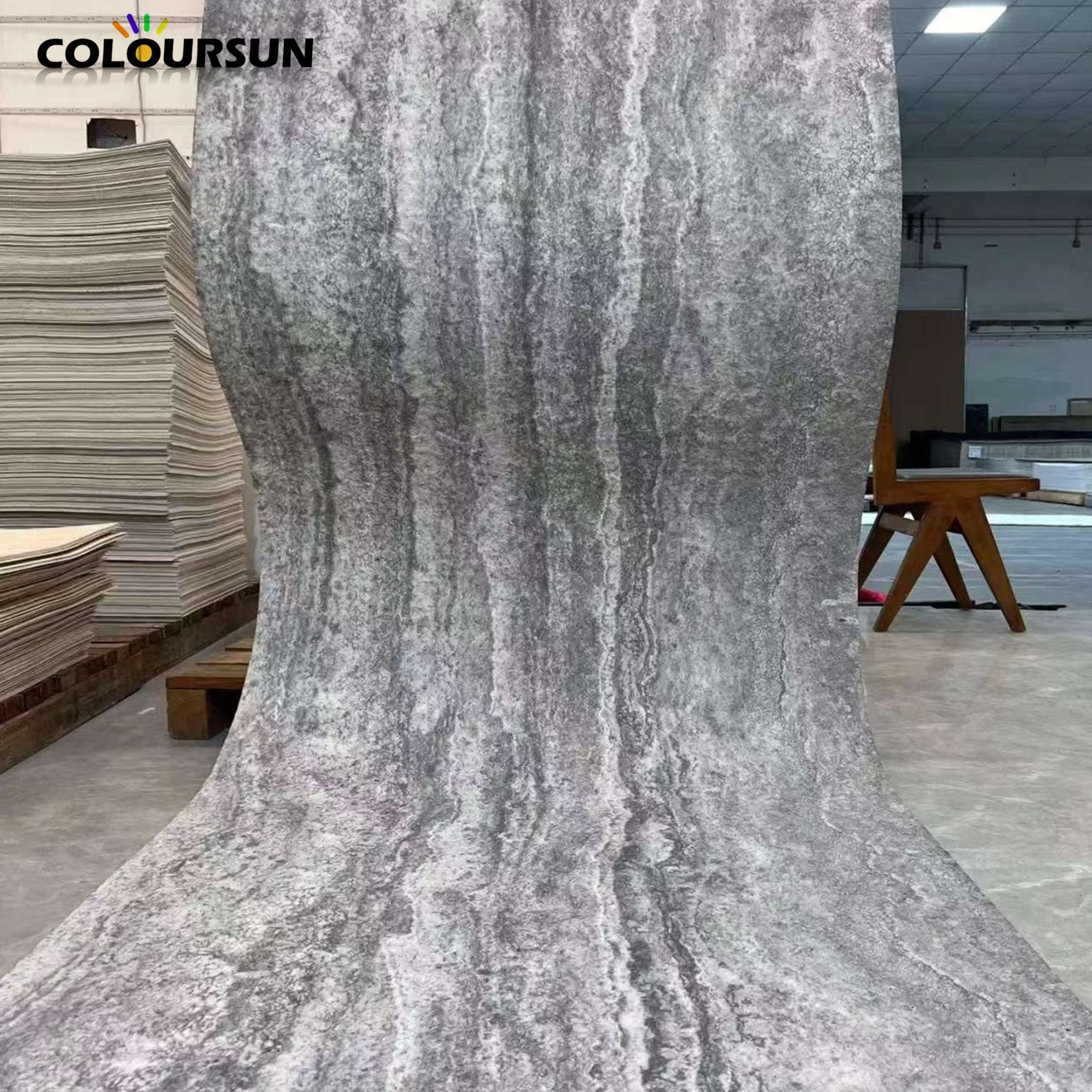 Tấm ốp tường vật liệu mới, đá tự nhiên mỏng, vẻ ngoài đá granite thô ráp - Daisan Store