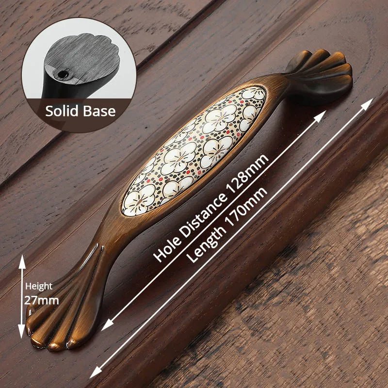 Tay nắm tủ cổ điển gốm đồng NAIERDI - Daisan Store