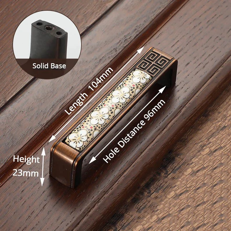 Tay nắm tủ cổ điển gốm đồng NAIERDI - Daisan Store