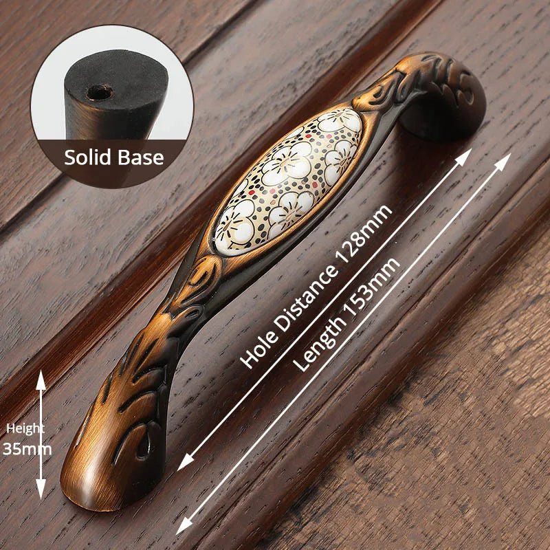 Tay nắm tủ cổ điển gốm đồng NAIERDI - Daisan Store