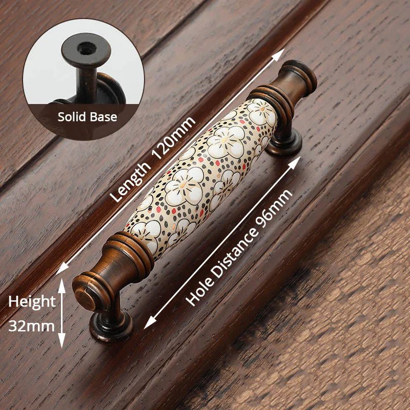 Tay nắm tủ cổ điển gốm đồng NAIERDI - Daisan Store