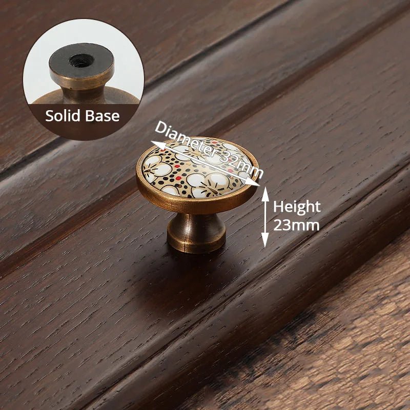 Tay nắm tủ cổ điển gốm đồng NAIERDI - Daisan Store