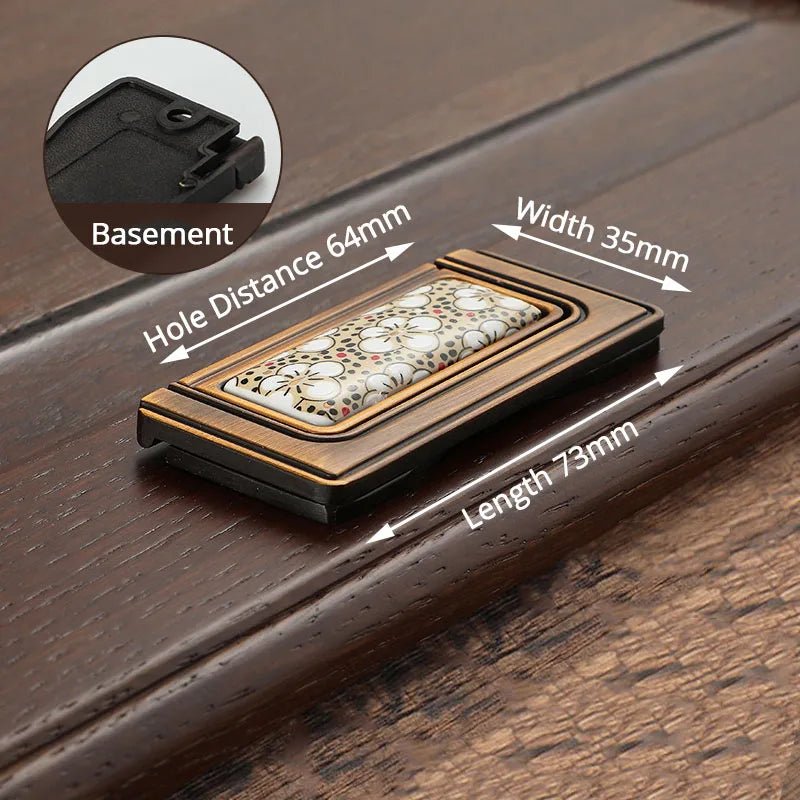 Tay nắm tủ cổ điển gốm đồng NAIERDI - Daisan Store