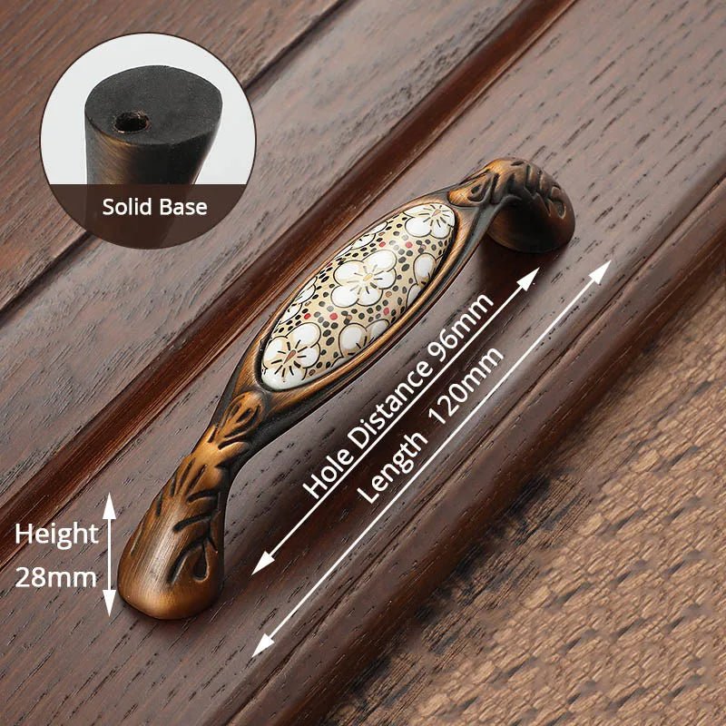 Tay nắm tủ cổ điển gốm đồng NAIERDI - Daisan Store