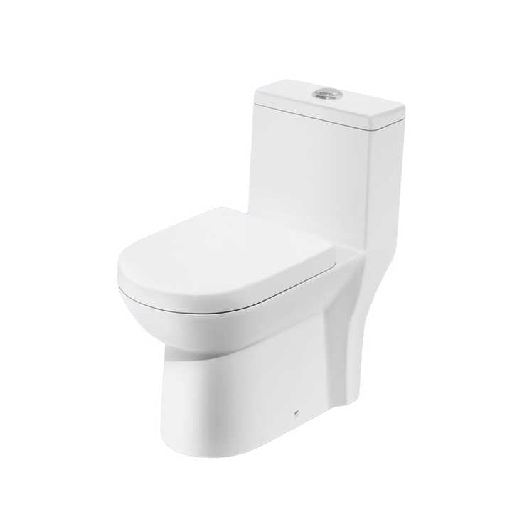 Thiết bị vệ sinh bằng sứ tráng men trắng một khối, bồn cầu xả nước, bẫy P và bẫy S, giá rẻ, thiết bị vệ sinh WC - Daisan Store