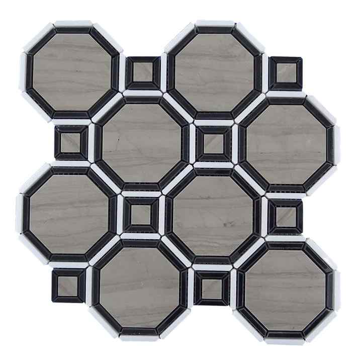 Thiết kế hiện đại, màu nâu đá mosaic bề mặt đánh bóng, bảo hành 1 năm, hoa văn trang trí bán cho căn hộ - Daisan Store