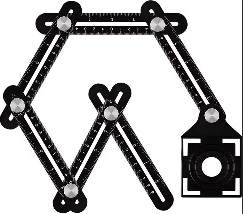 Thước đo đa góc 12 cạnh hợp kim - Daisan Store