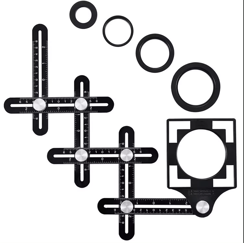 Thước đo đa góc 12 cạnh hợp kim - Daisan Store