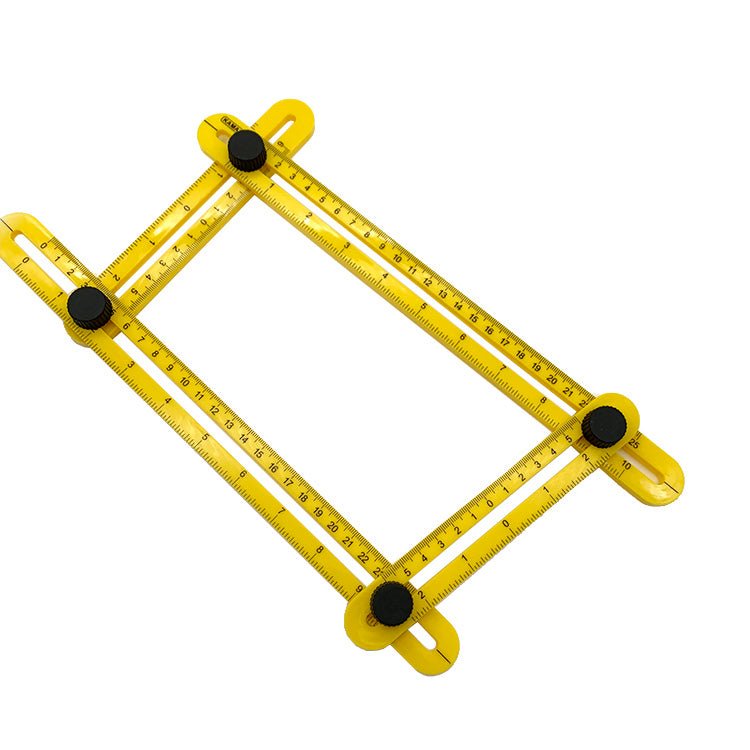 Thước đo đa năng bằng nhựa gấp bốn, nhiều góc - Daisan Store