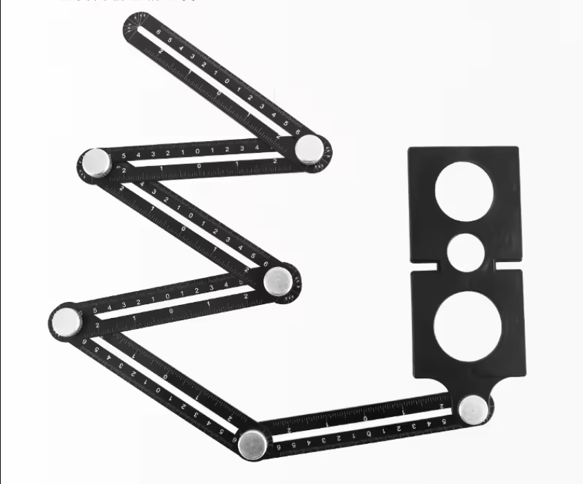 Thước đo đa năng gấp bằng hợp kim nhôm hình lục giác - Daisan Store