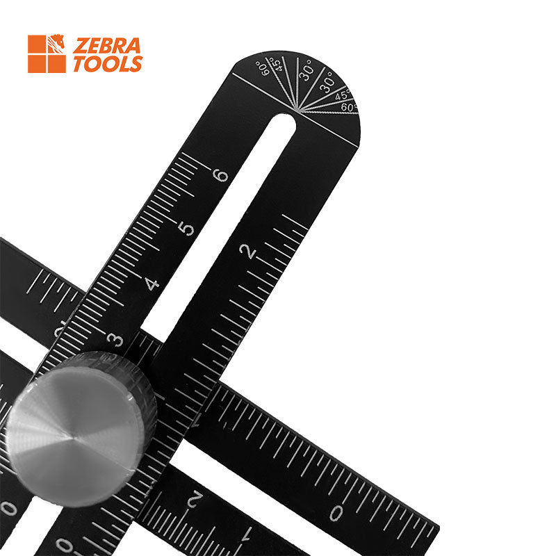 Thước đo đa năng tự chế bằng nhôm 6 cạnh tiện dụng - Daisan Store