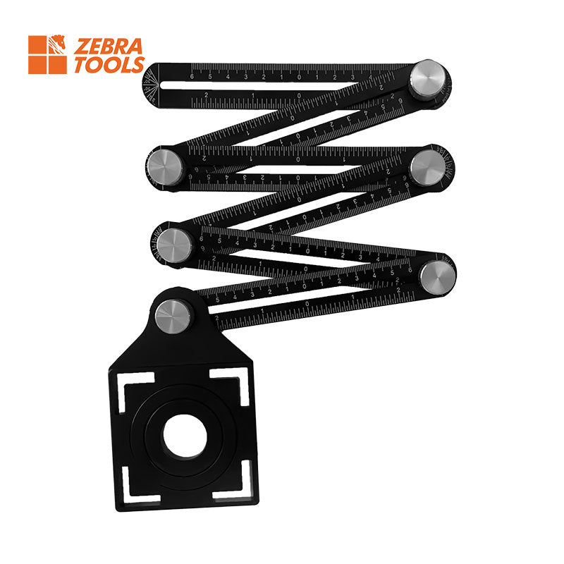 Thước đo đa năng tự chế bằng nhôm 6 cạnh tiện dụng - Daisan Store