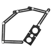 Thước đo góc bằng hợp kim nhôm, ray định vị mở gạch, thước sáu cạnh - Daisan Store