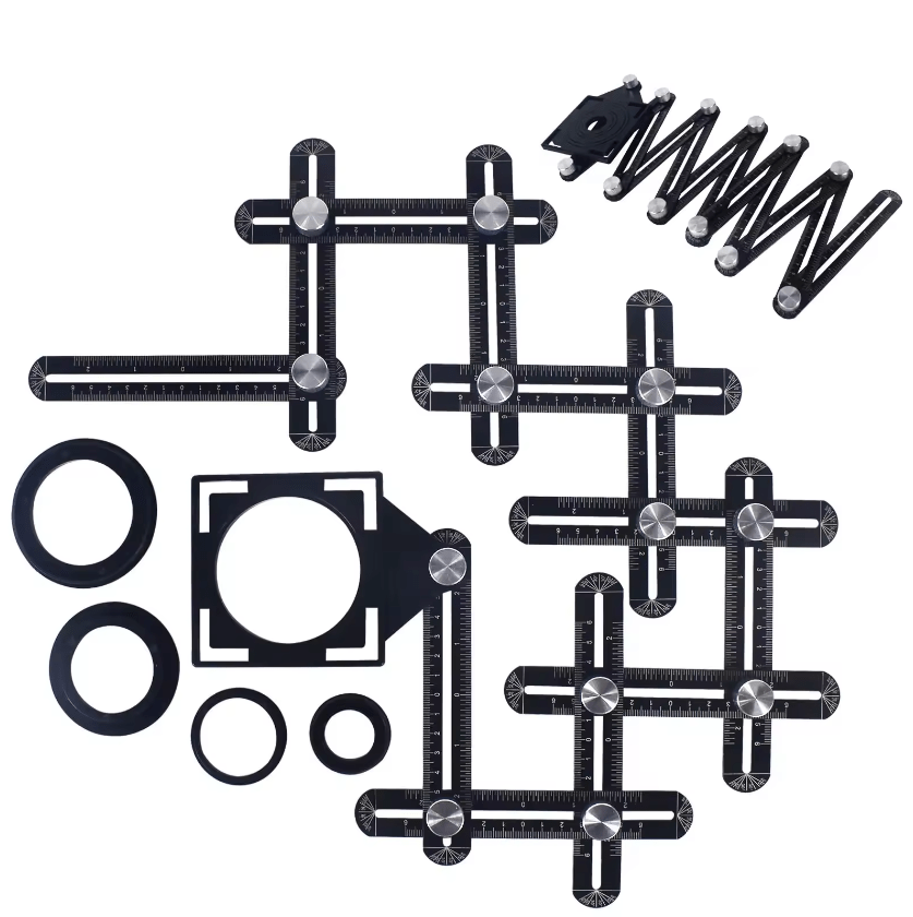 Thước gấp sáu cạnh, thước đo đa góc đa năng - Daisan Store