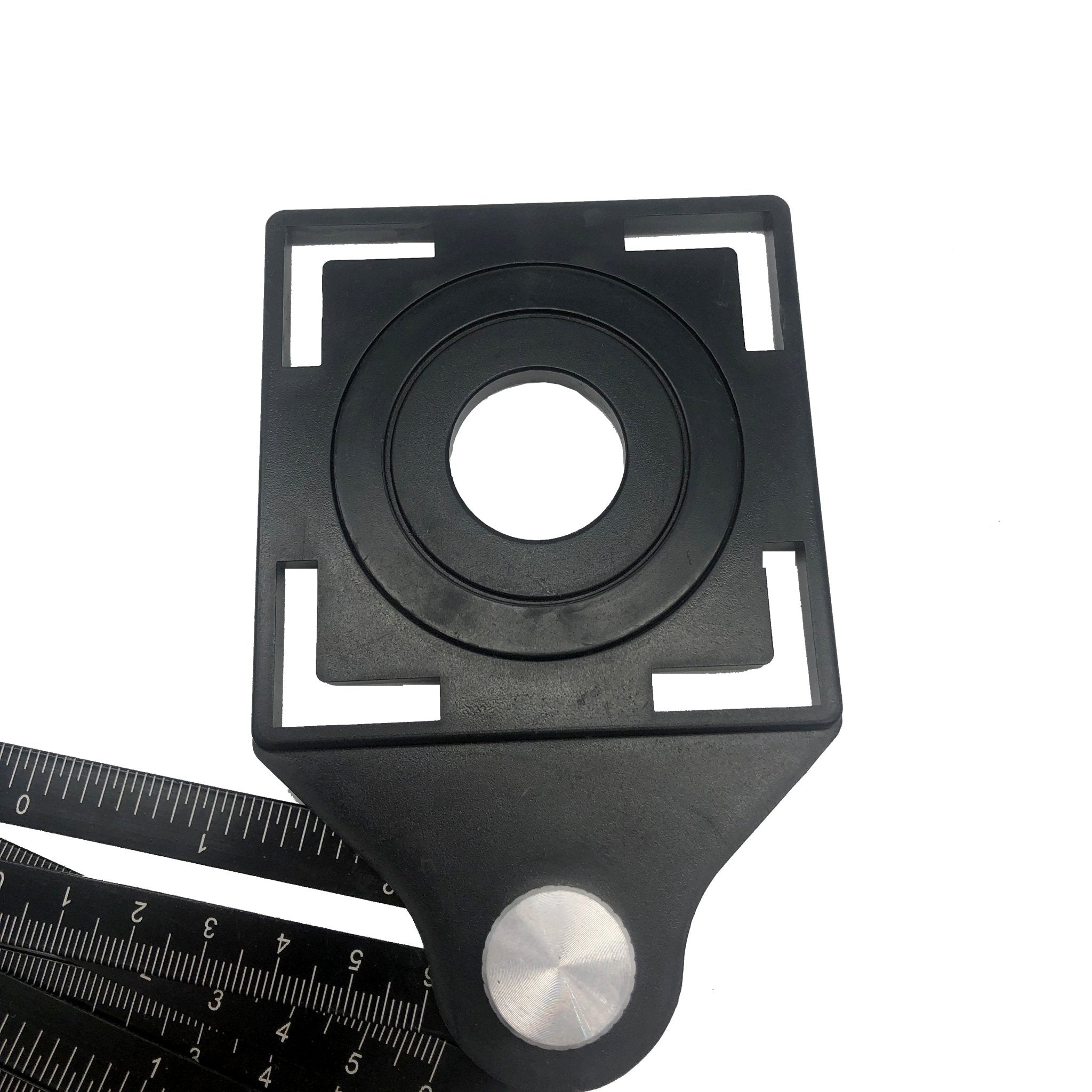 Thước kẻ đa năng hợp kim nhôm 6 nếp gấp có khuôn đục lỗ - Daisan Store