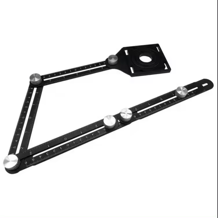 Thước kẻ sáu cạnh đa góc có thể điều chỉnh, định vị lỗ gạch - Daisan Store