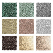 Trang trí nội thất biệt thự chống cháy 3D Mini lục giác tự dính ốp tường bếp gạch mosaic chống thấm nước - Daisan Store