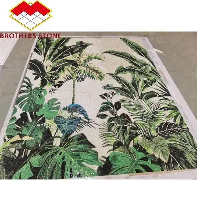 Tranh khảm đá cẩm thạch trừu tượng hiện đại, thiết kế tùy chỉnh - Daisan Store