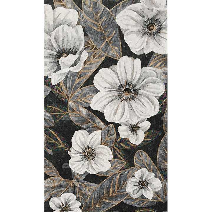 Tranh khảm hoa 3D thủ công ốp tường bể bơi - Daisan Store