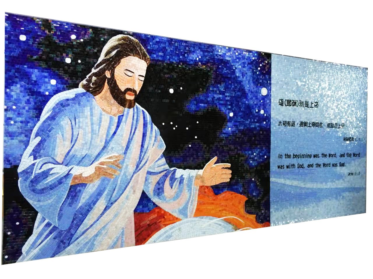 Tranh khảm kính thủ công mảnh ghép tùy chỉnh khách sạn hiện đại - Daisan Store