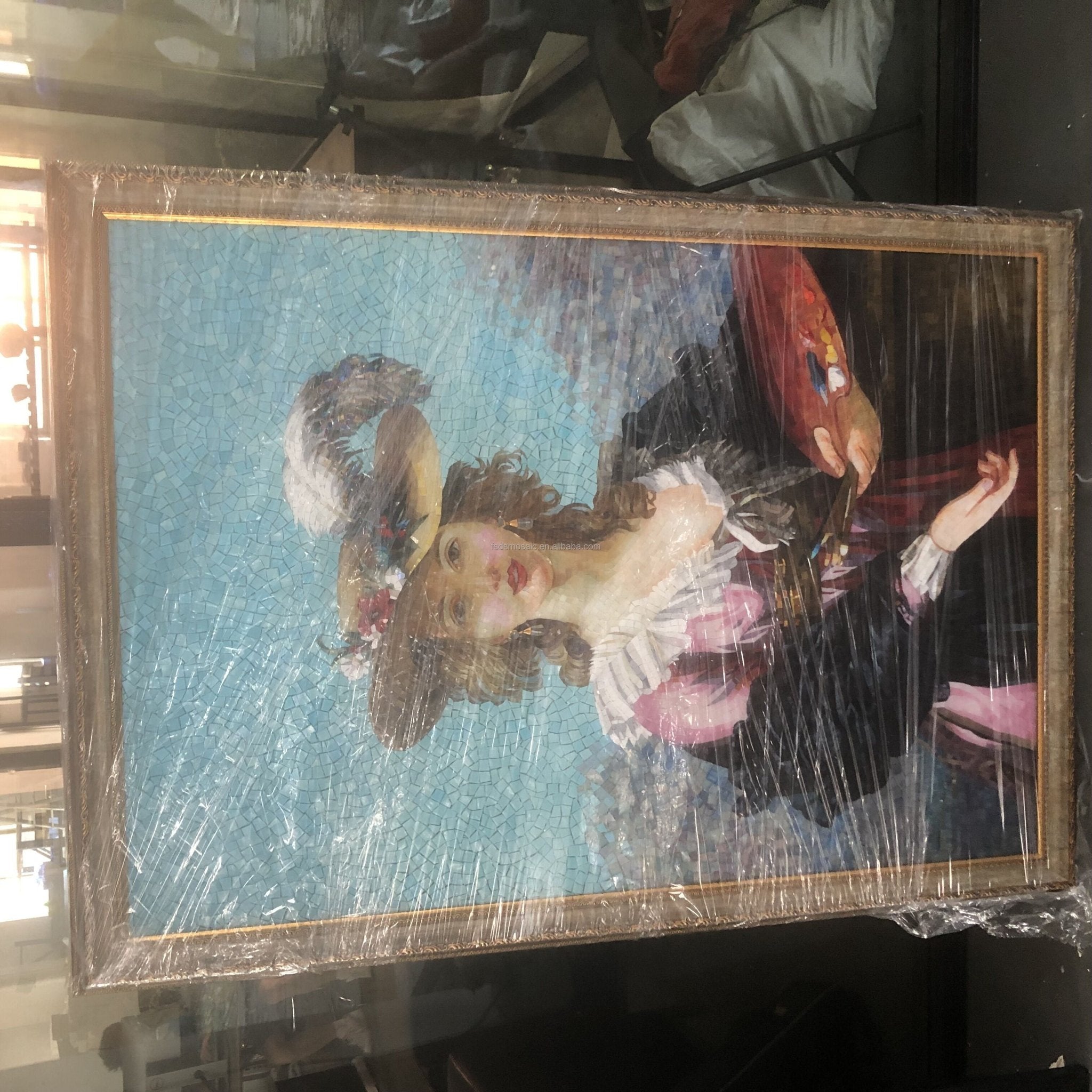 Tranh khảm kính thủ công mảnh ghép tùy chỉnh khách sạn hiện đại - Daisan Store