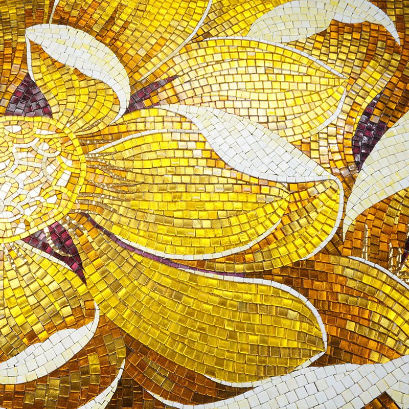 Tranh khảm pha lê mạ vàng hoa nghệ thuật thủ công cao cấp - Daisan Store