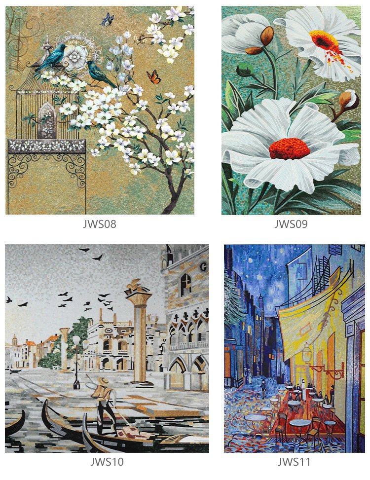 Tranh khảm pha lê mạ vàng hoa nghệ thuật thủ công cao cấp - Daisan Store