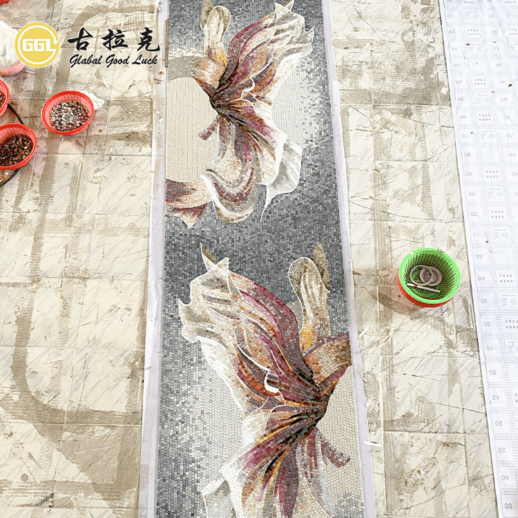 Tranh khảm treo tường thủ công bằng gạch kính 4mm - Daisan Store