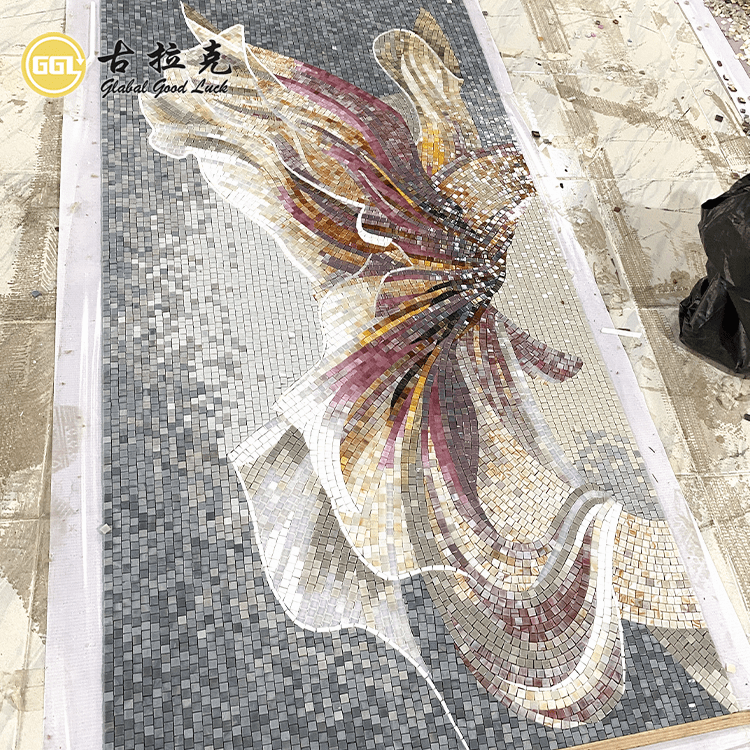 Tranh khảm treo tường thủ công bằng gạch kính 4mm - Daisan Store