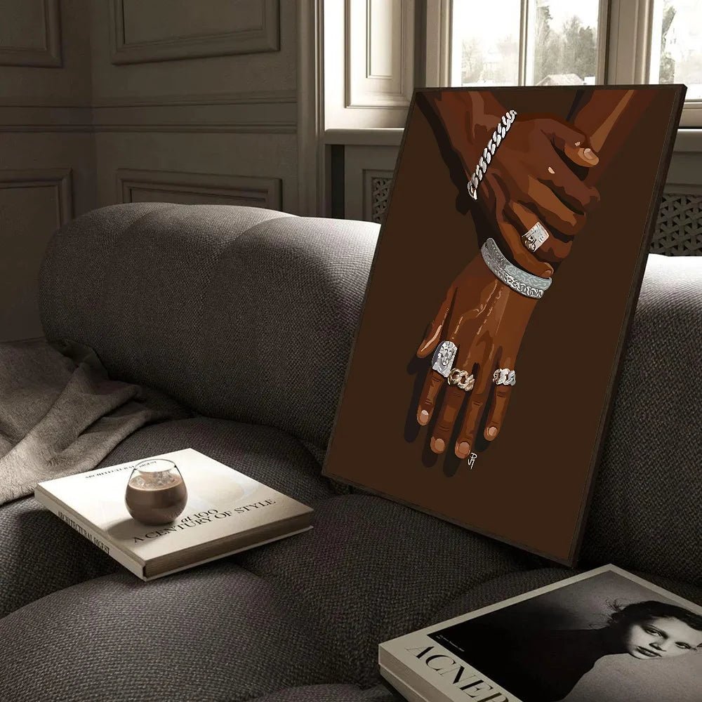 Tranh Poster Chân Dung Phụ Nữ Da Đen Châu Phi Chống Thấm - Daisan Store