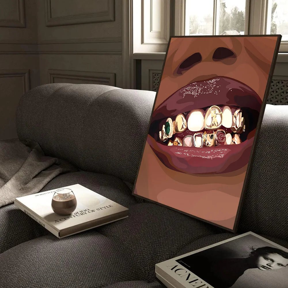 Tranh Poster Chân Dung Phụ Nữ Da Đen Châu Phi Chống Thấm - Daisan Store