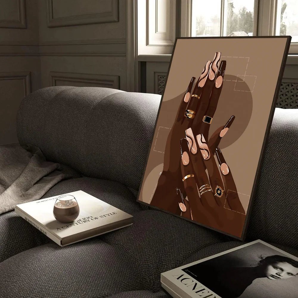 Tranh Poster Chân Dung Phụ Nữ Da Đen Châu Phi Chống Thấm - Daisan Store