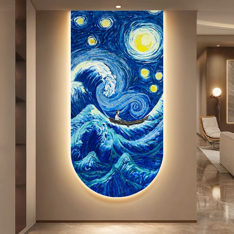 Tranh và tranh tường khảm xanh lam - Daisan Store