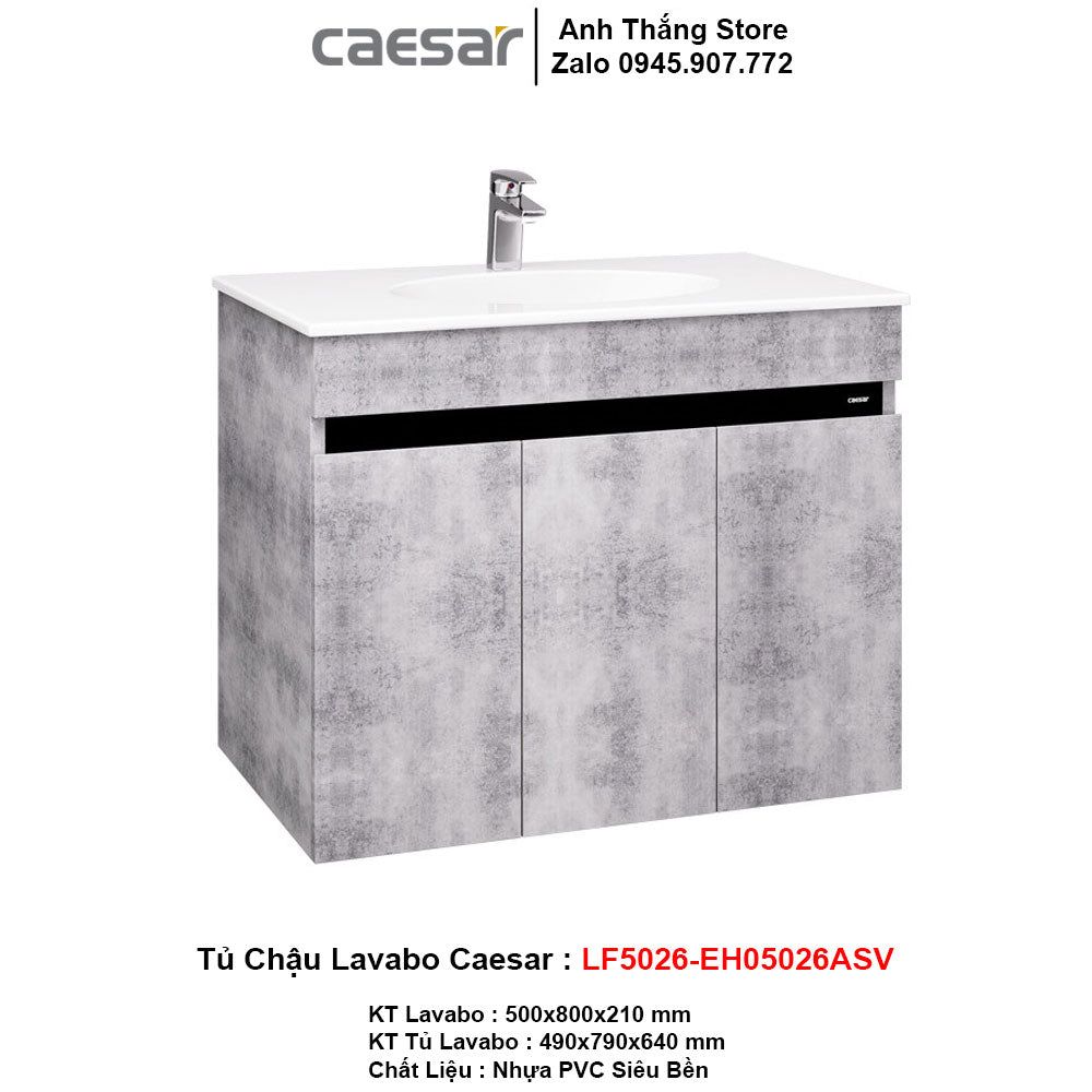 Tủ Chậu Lavabo Caesar LF5026 - EH05026ASV - Daisan Store