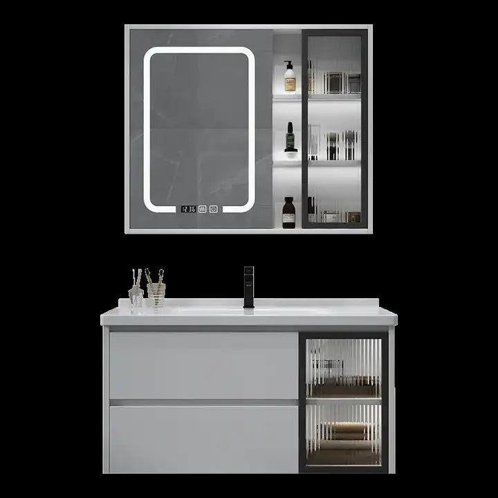 Tủ treo tường thiết kế mới, ngăn kéo bồn rửa đơn, bồn rửa đơn giản, đồ nội thất nhà vệ sinh, bồn rửa hiện đại, tủ chậu rửa phòng tắm, bộ đồ trang điểm phòng tắm - Daisan Store