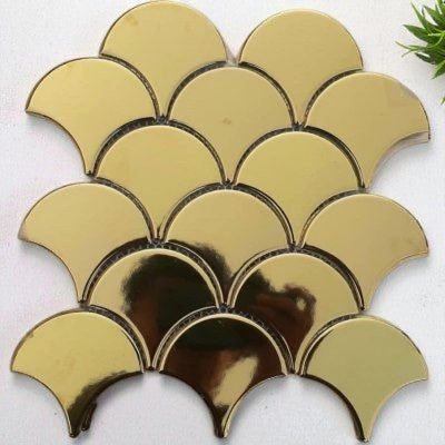Gạch mosaic vảy cá vàng mã SK1001