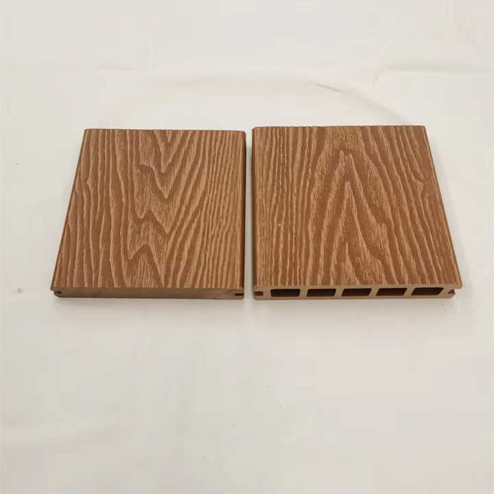 Ván lát sàn gỗ nhựa ngoài trời chống trơn, chống thấm, màu sô cô la gỗ tếch hiện đại - Daisan Store