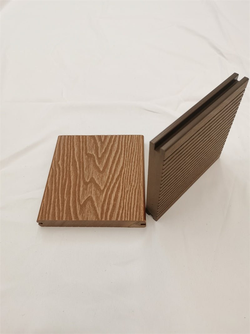 Ván lát sàn gỗ nhựa ngoài trời chống trơn, chống thấm, màu sô cô la gỗ tếch hiện đại - Daisan Store