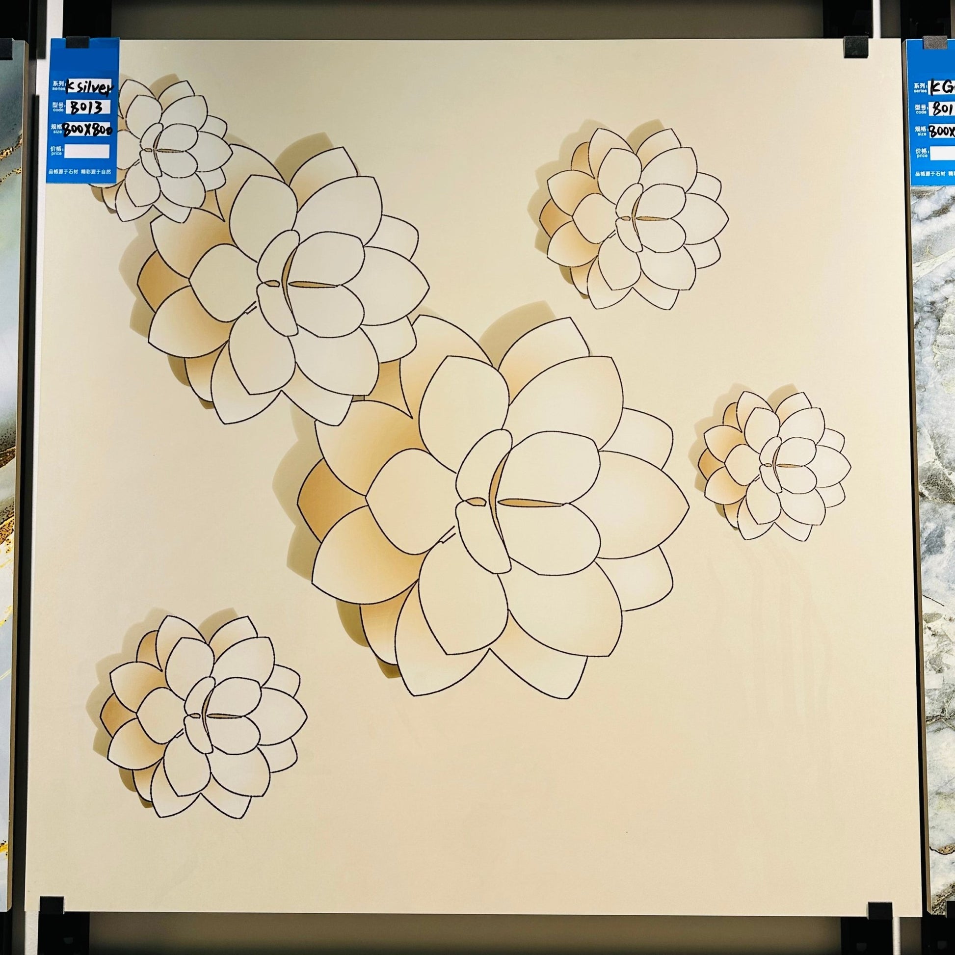 Vật liệu xây dựng Gạch lát nền ceramic sứ tráng men 60x60cm mẫu mới tại Trung Quốc - Daisan Store