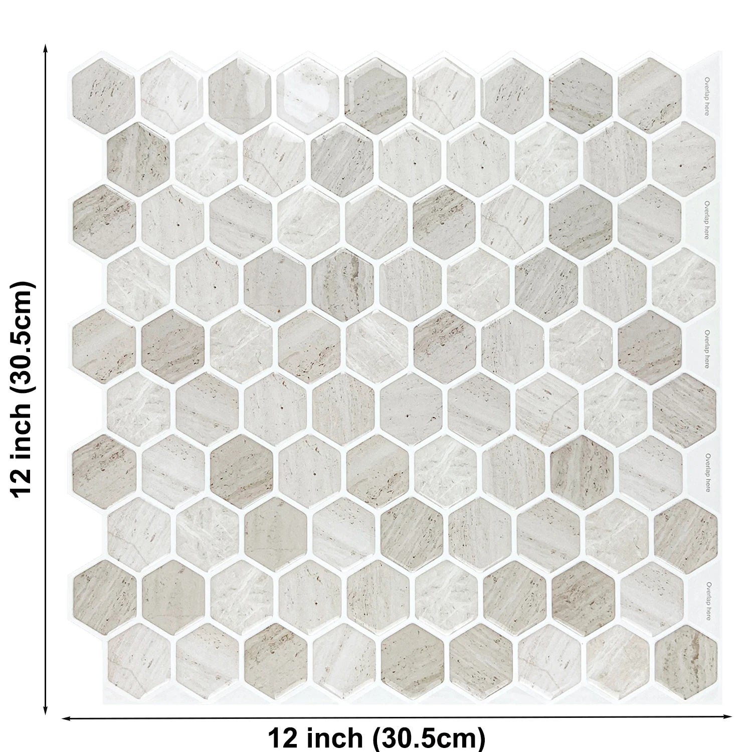 Vividtiles 3D Vinyl Dán Dính Ốp Tường Bếp Chống Nước Bền - Daisan Store