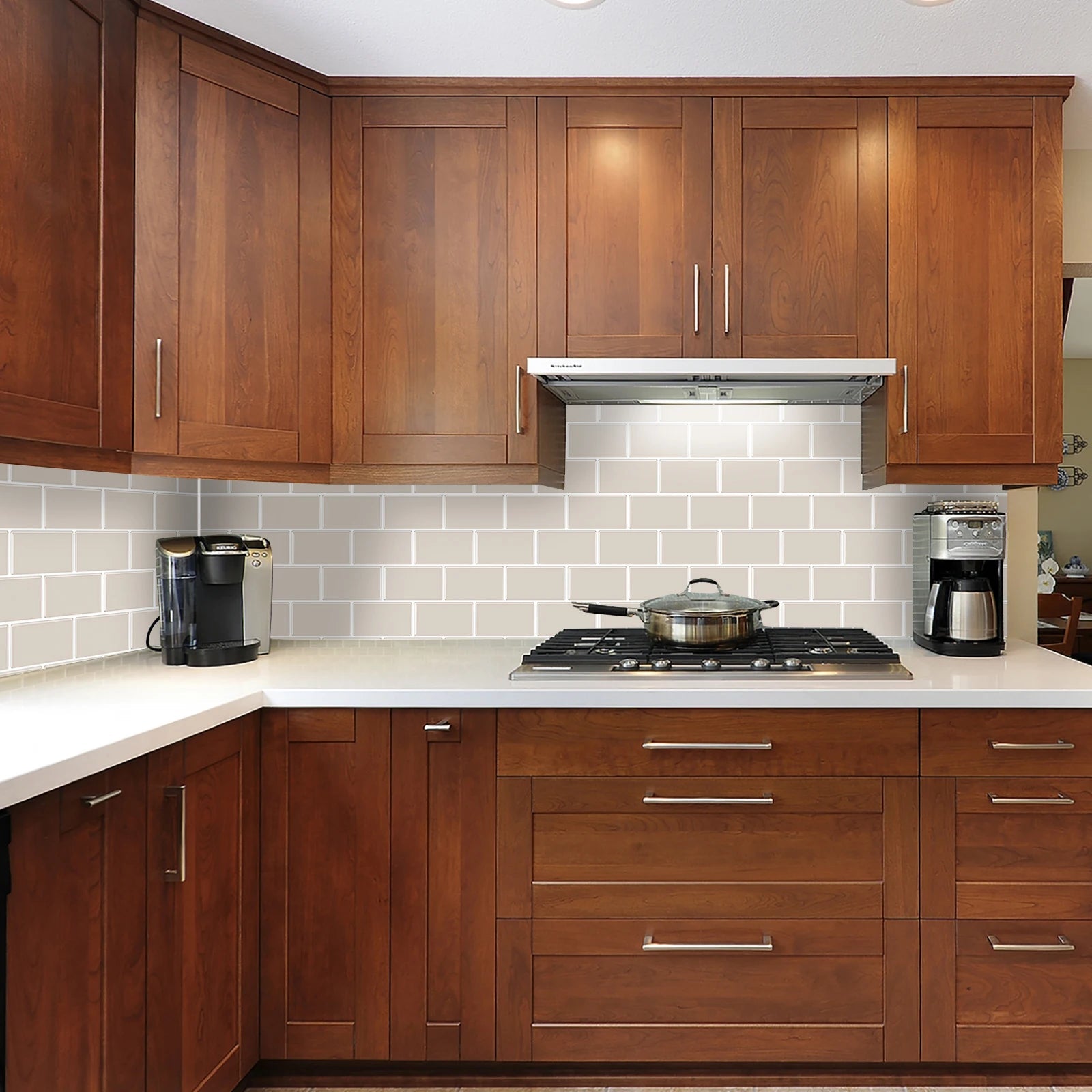 Vividtiles 3D Vinyl Dán Dính Ốp Tường Bếp Chống Nước Bền - Daisan Store