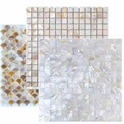 Vỏ sò khảm tự nhiên siêu trắng liền mạch kết hợp chặt chẽ nền TV tường hiên trang trí nội thất tường môi trường - Daisan Store