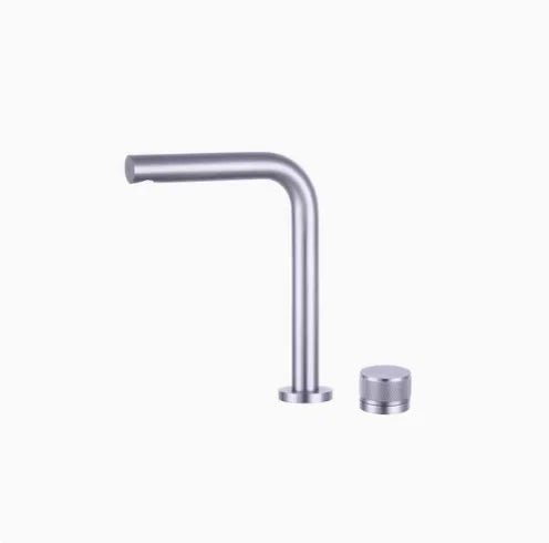 Vòi lavabo Tuqiu đen xoay 2 lỗ chậu rửa hiện đại - Daisan Store